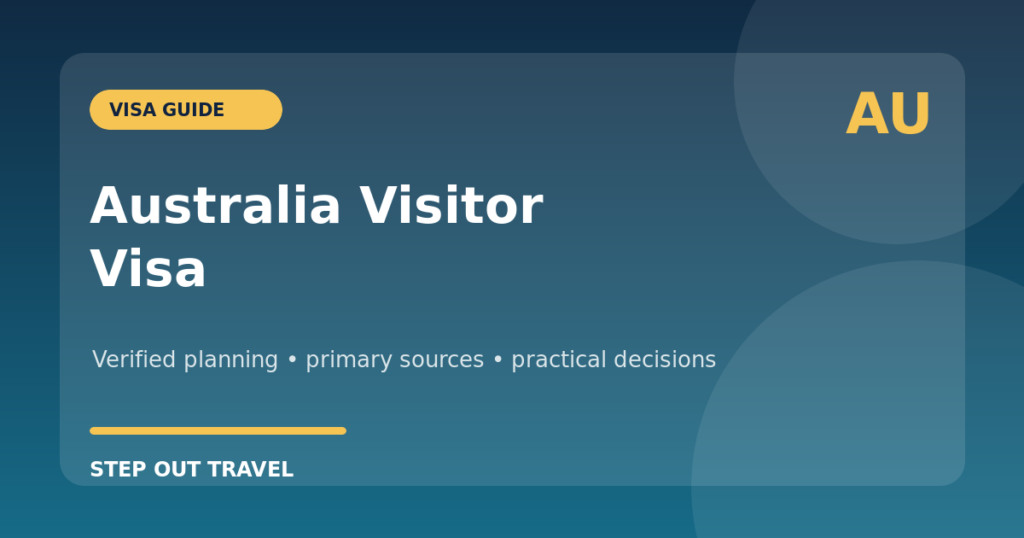 Australia visitor visa practical application guide featured graphic