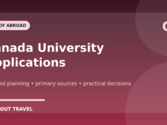 Canada university application guide for international students featured graphic