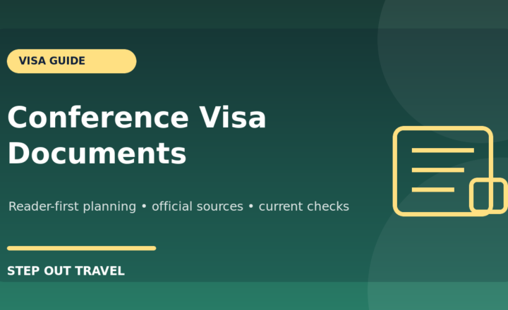 Conference visa documents invitation registration and financial evidence guide graphic