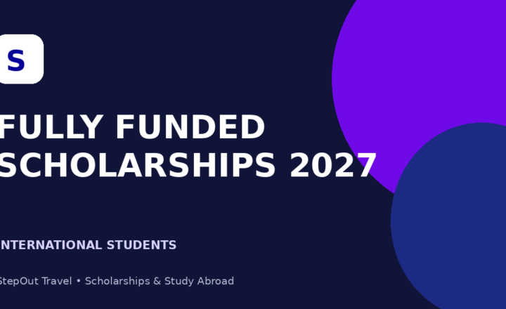 Fully funded scholarships for international students 2027 featured graphic