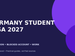 Germany Student Visa 2027 guide covering admission, blocked account and work rules