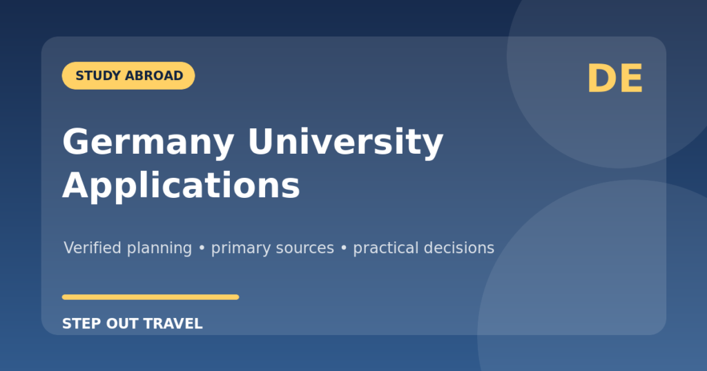 Germany university application guide for international students featured graphic