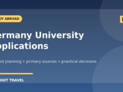 Germany university application guide for international students featured graphic