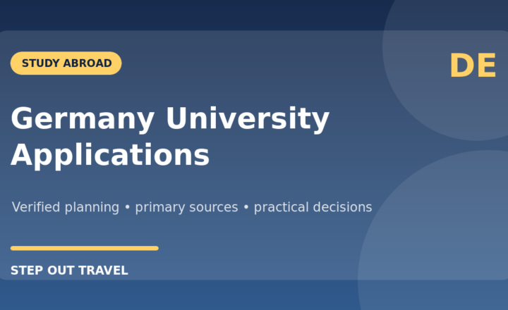 Germany university application guide for international students featured graphic