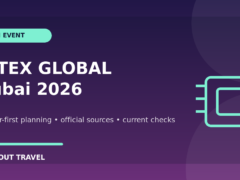 GITEX GLOBAL Dubai 2026 registration meetings and travel planning graphic