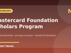 Mastercard Foundation Scholars Program partner application guide featured graphic
