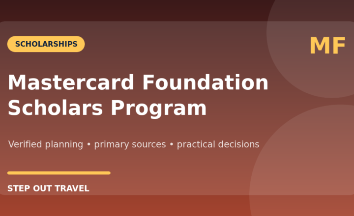 Mastercard Foundation Scholars Program partner application guide featured graphic