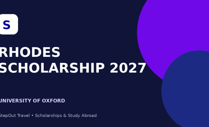 Rhodes Scholarship 2027 University of Oxford featured graphic