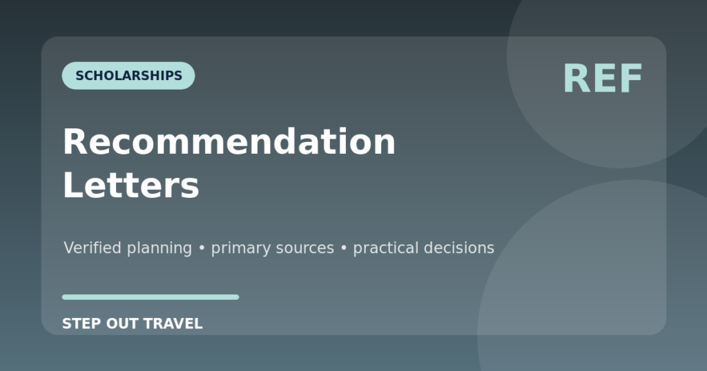 Scholarship recommendation letter referee guide featured graphic