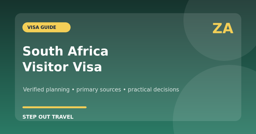 South Africa visitor visa entry checks and application planning featured graphic