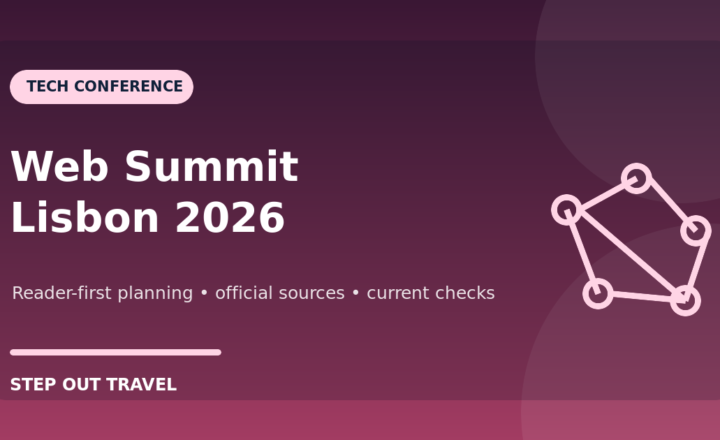 Web Summit Lisbon 2026 tickets networking and travel planning graphic