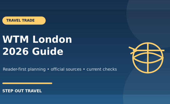 WTM London 2026 registration UK entry and travel trade planning graphic